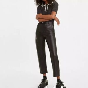 ⭐️Levis Math Club Slacks Faux Leather Pants